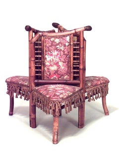 French Victorian Bamboo Tete-a-tete