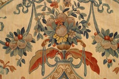 French Victorian Beige Aubusson Valance Panel