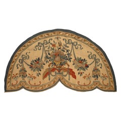 French Victorian Beige Aubusson Valance Panel