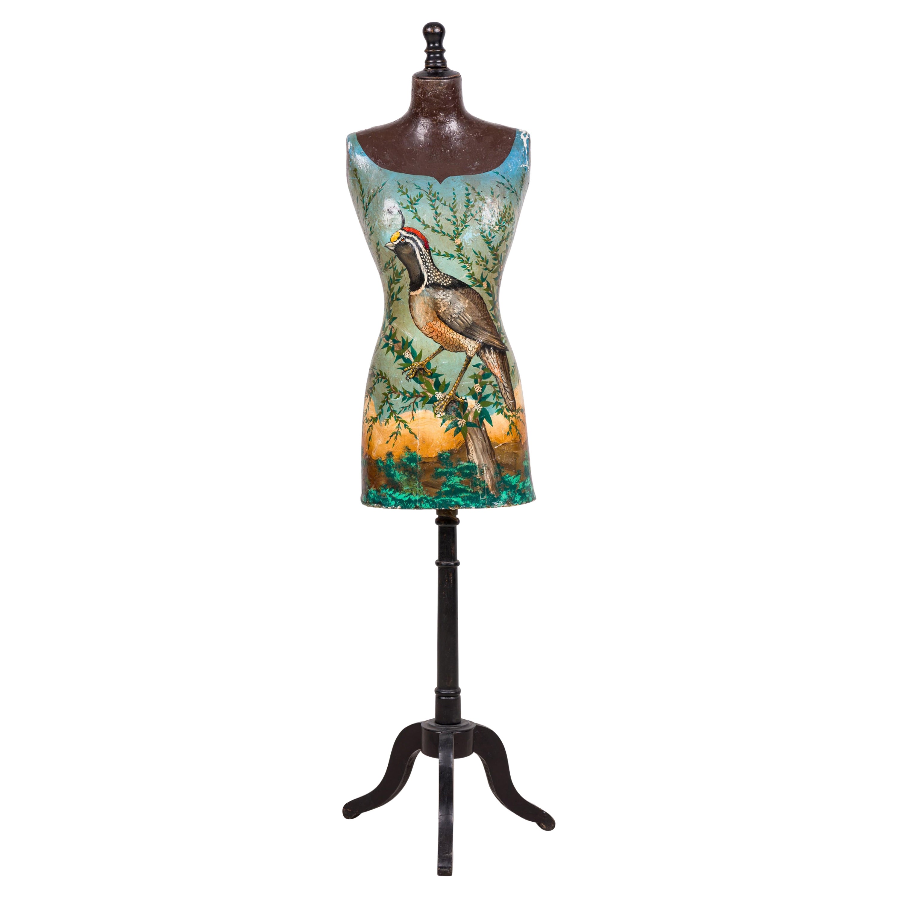 French Victorian Bird Design Mannequin For Sale