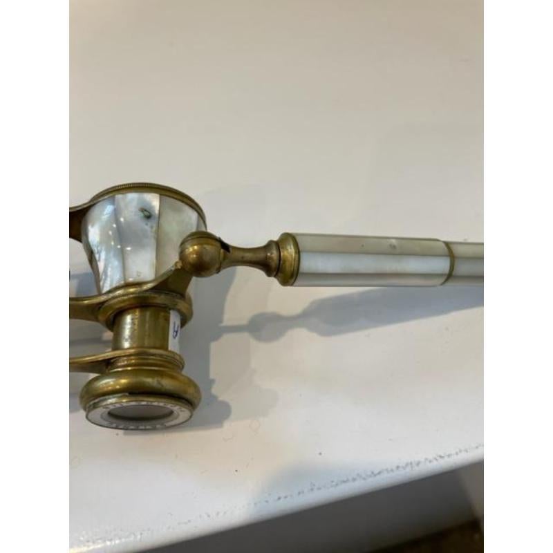 19th Century French Victorian Brass Opera Glasses For Sale