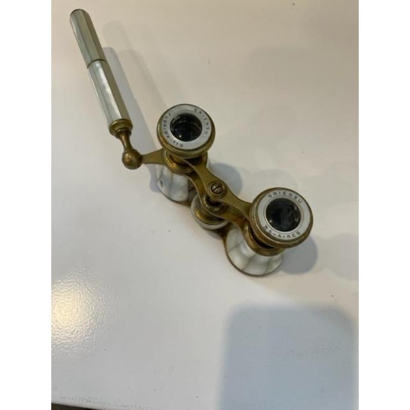 French Victorian Brass Opera Glasses For Sale 1