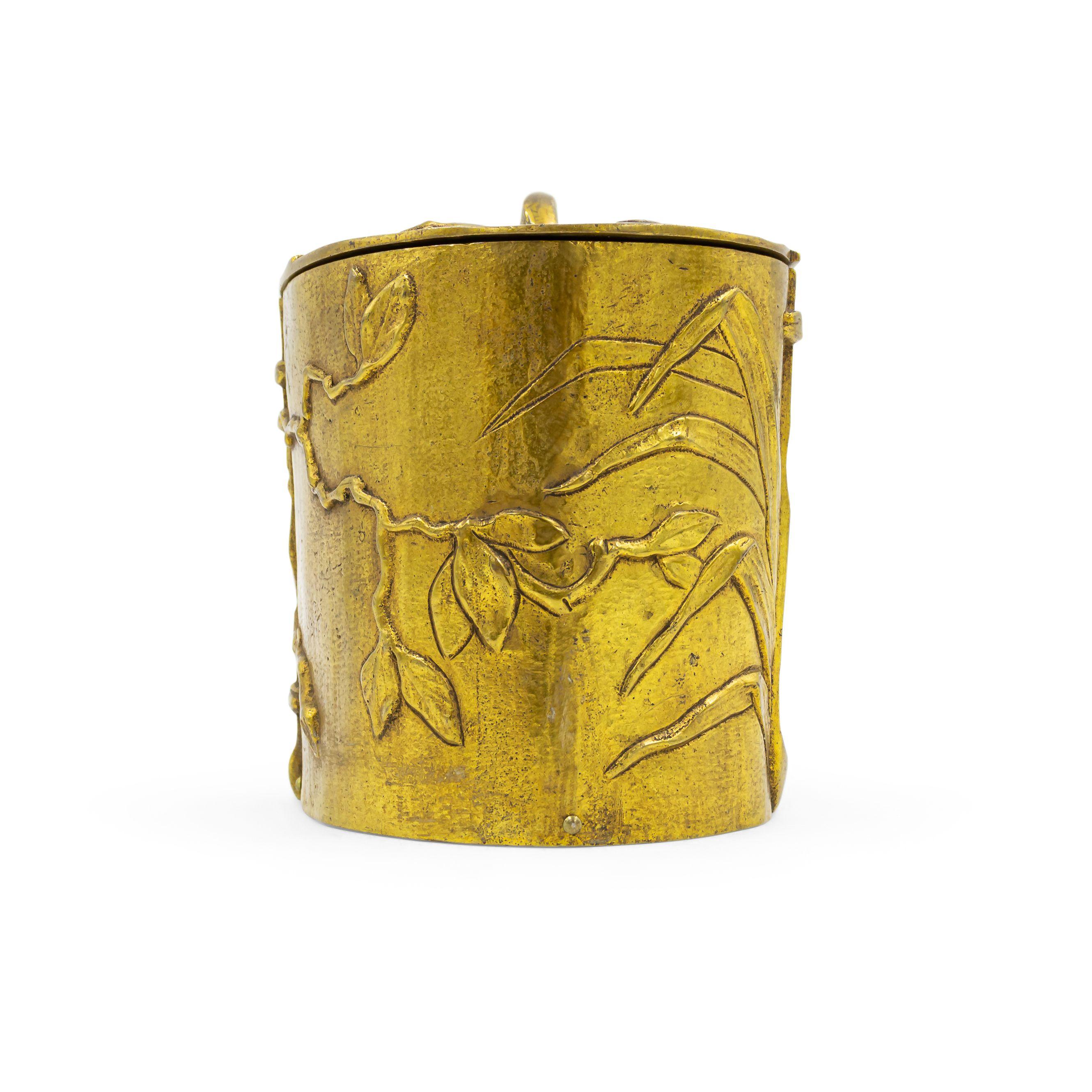 Scatola francese vittoriana in bronzo 3