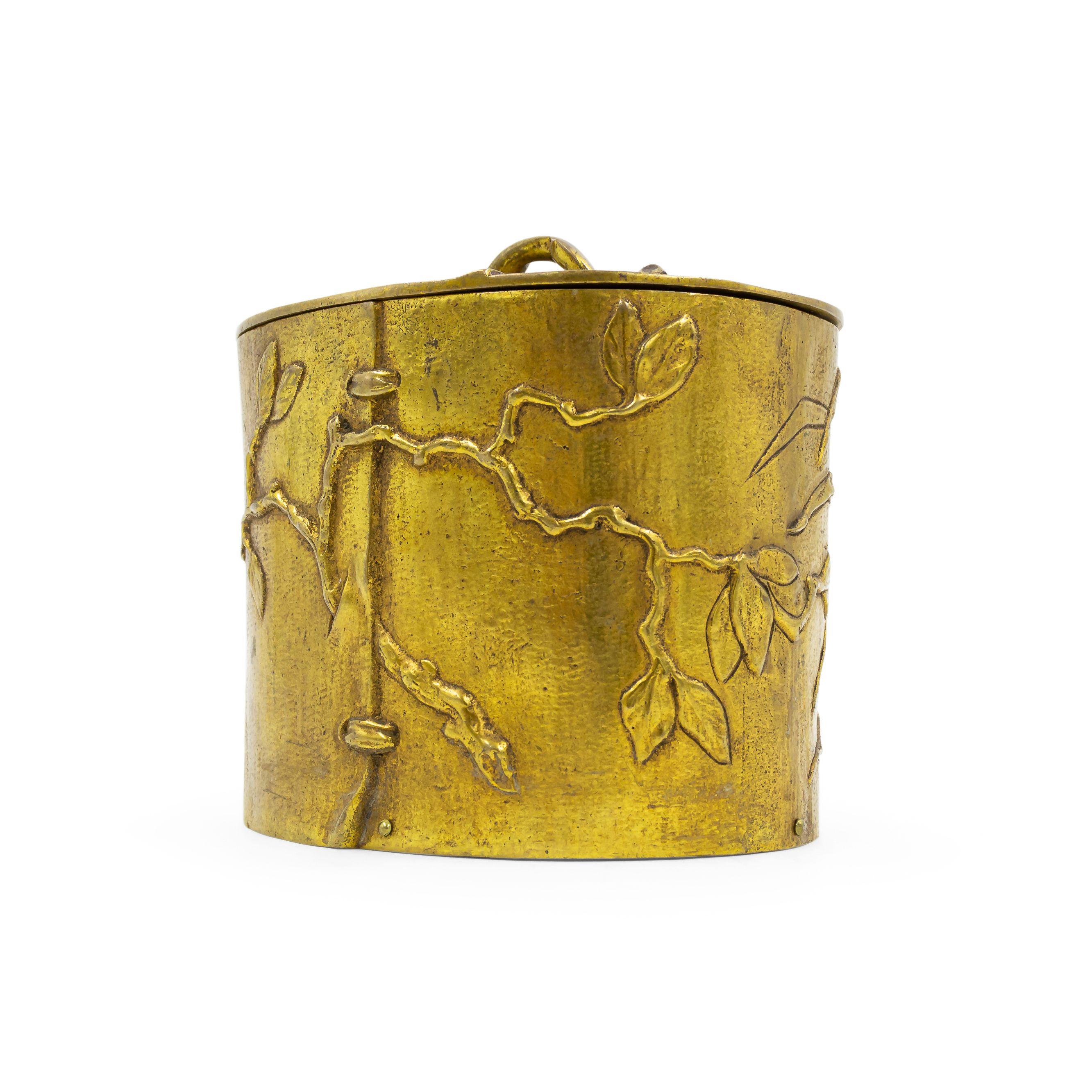 Scatola francese vittoriana in bronzo 4