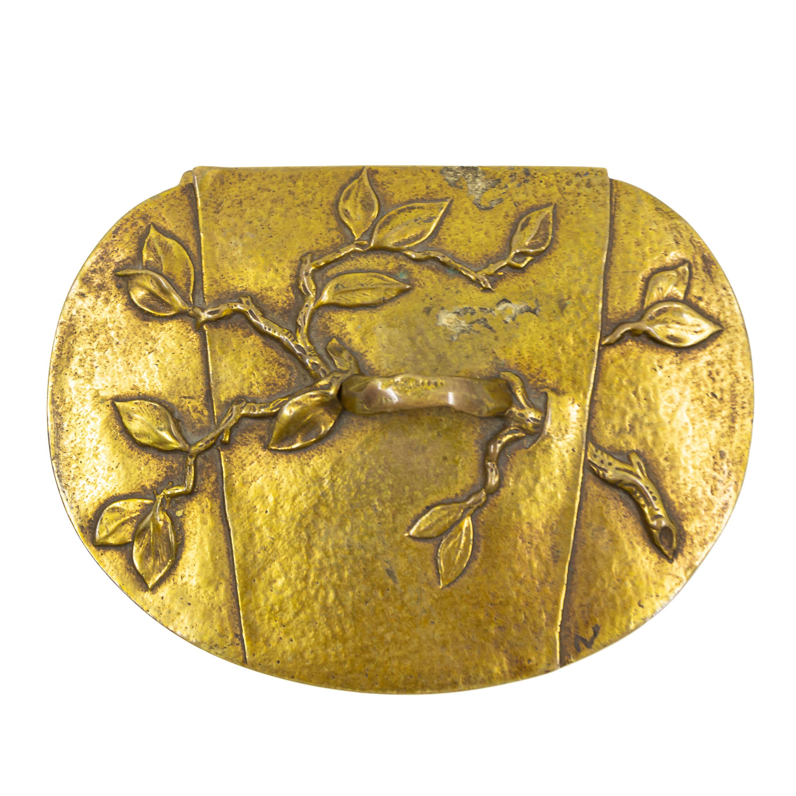 Vittoriano Scatola francese vittoriana in bronzo