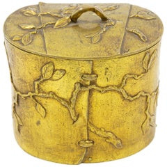 Scatola francese vittoriana in bronzo