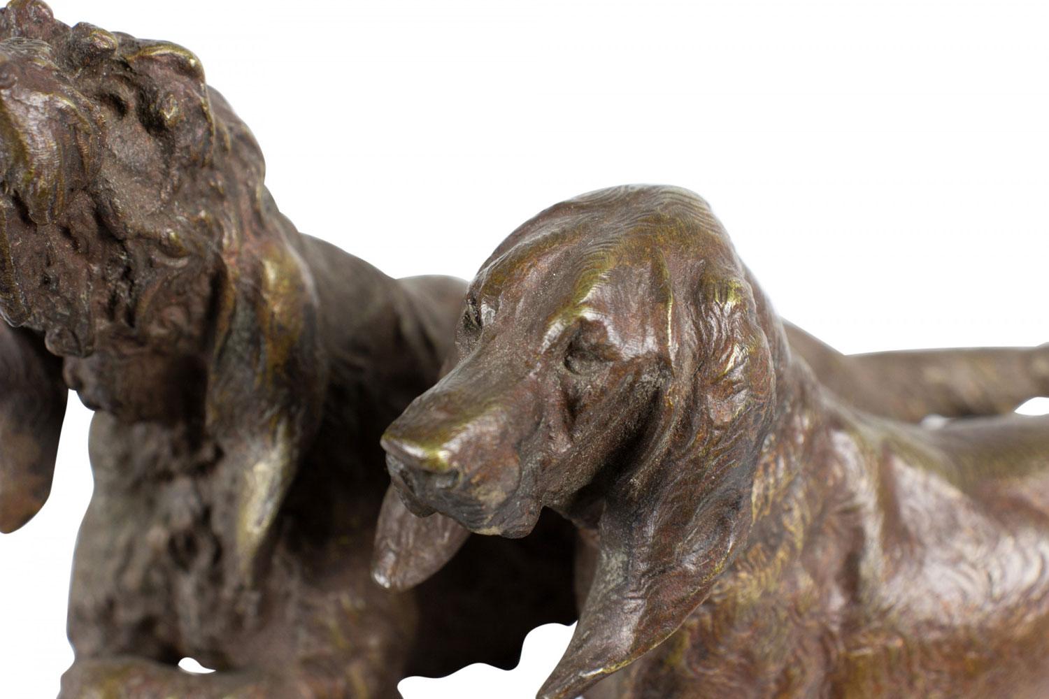 Cani francesi vittoriani in bronzo in vendita 3