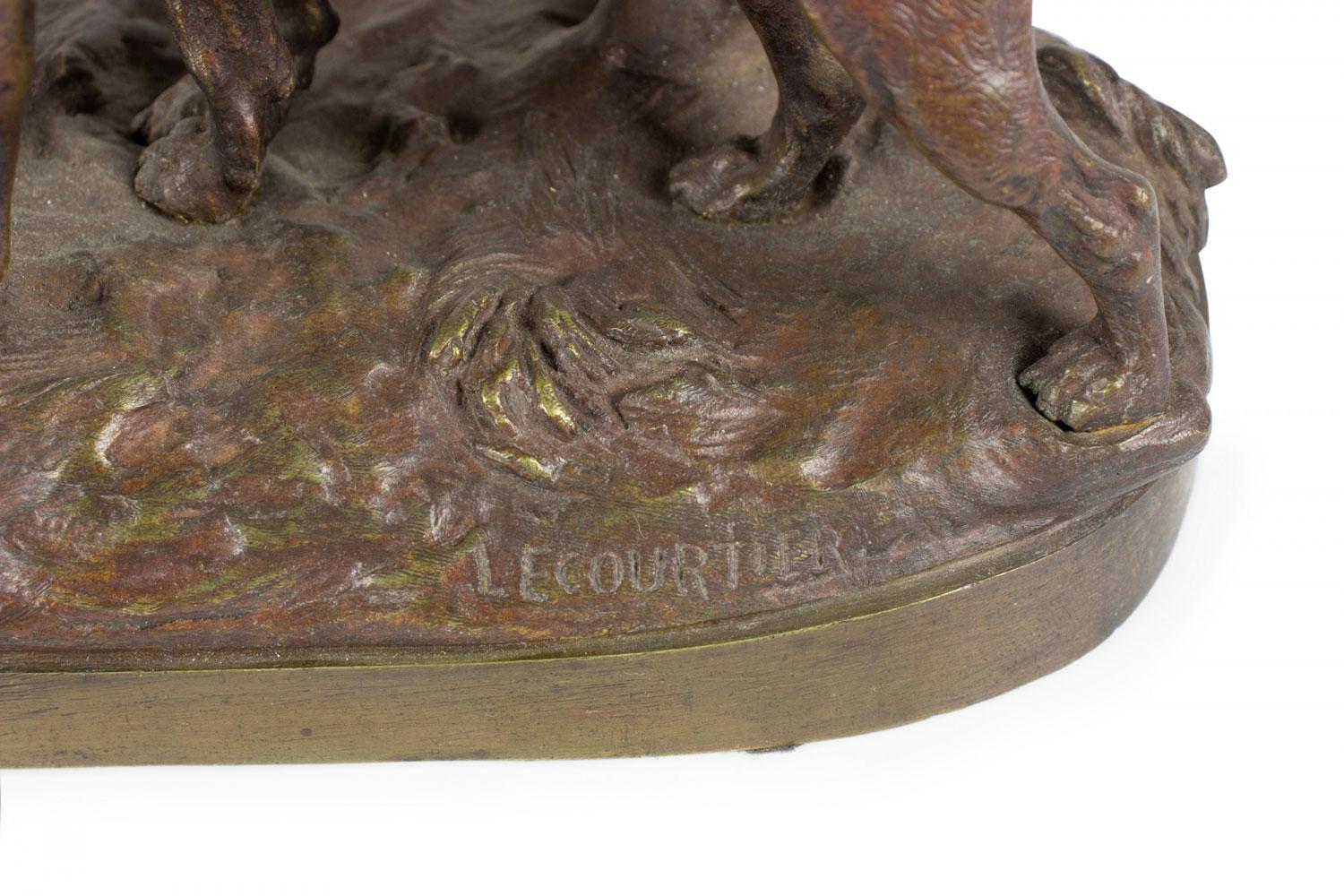 Cani francesi vittoriani in bronzo in vendita 4