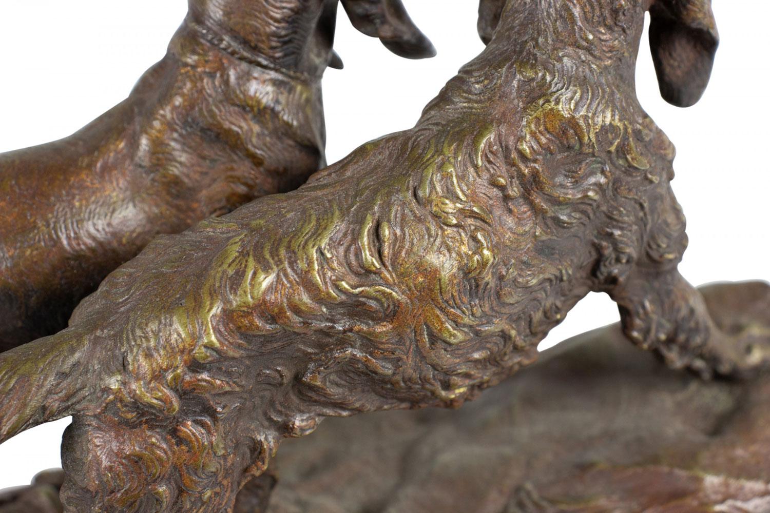 Cani francesi vittoriani in bronzo in vendita 5