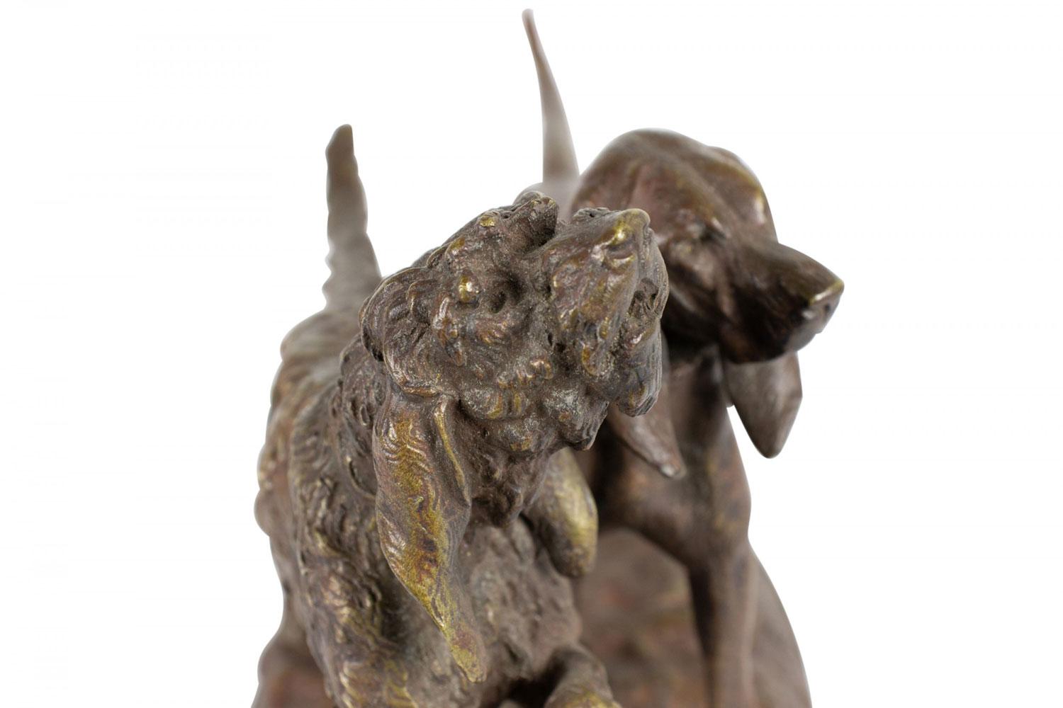 Cani francesi vittoriani in bronzo in vendita 2