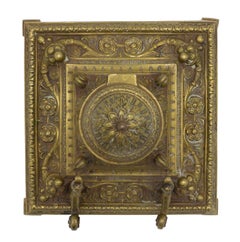 Calamaio francese vittoriano in bronzo