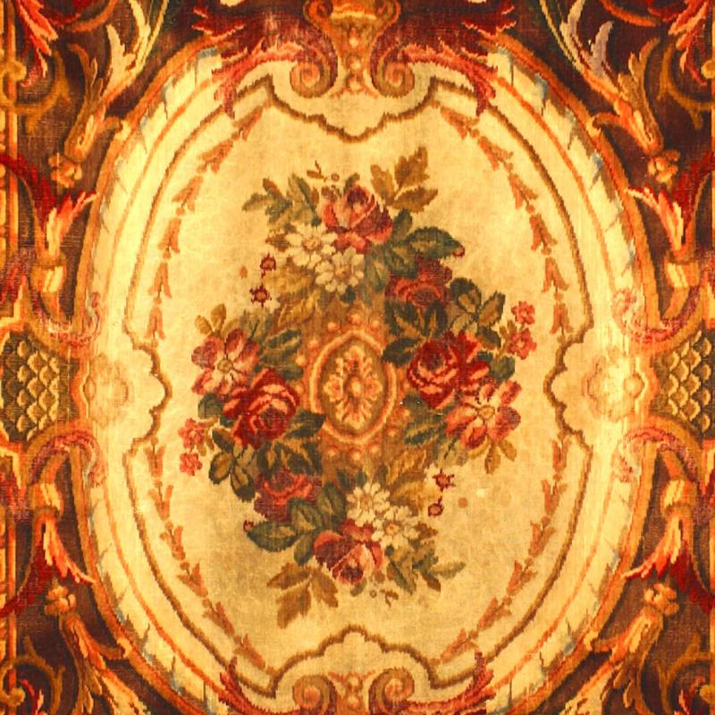 Vittoriano Copritavolo francese vittoriano marrone e beige da appendere in vendita