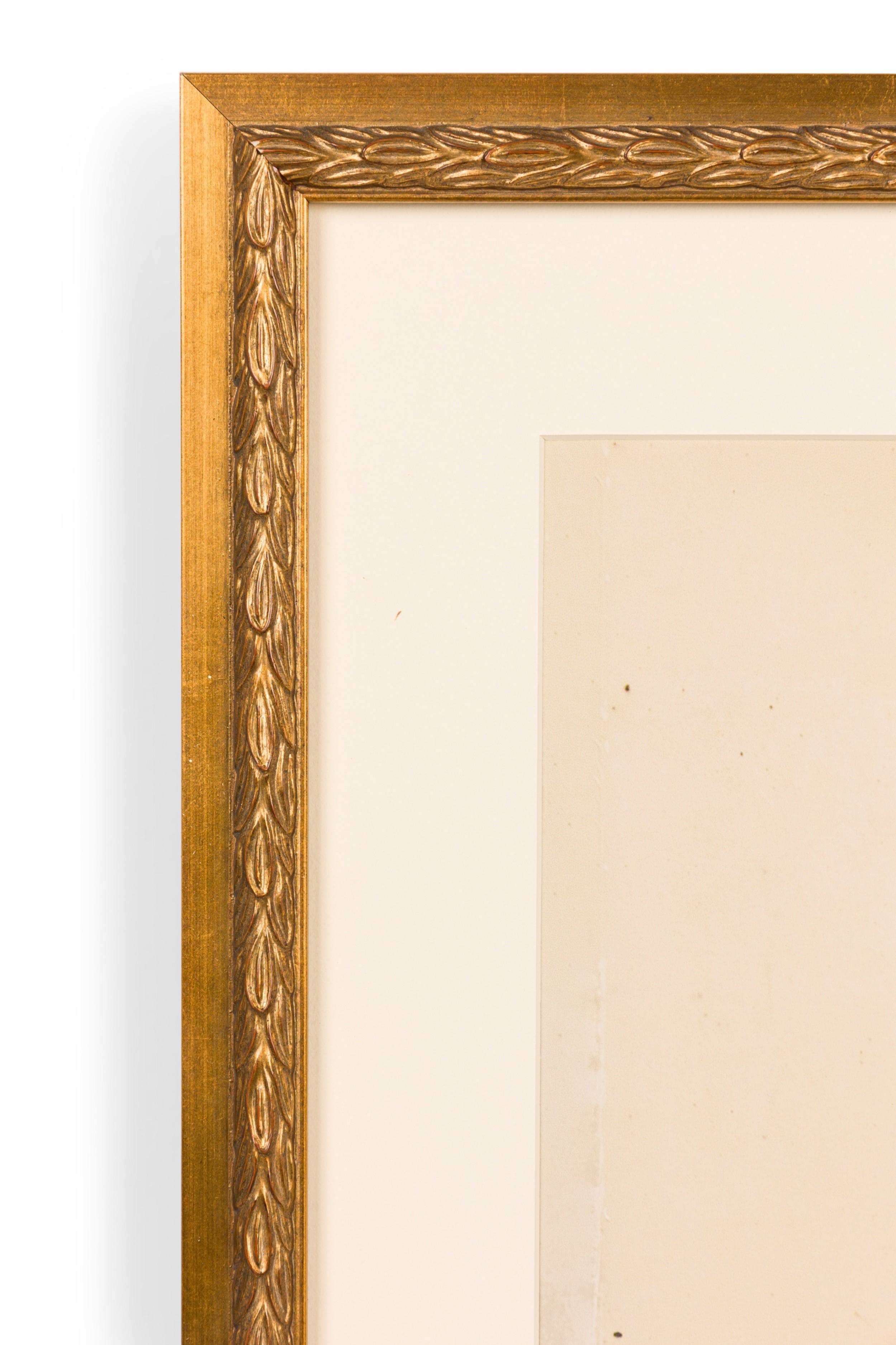 French Victorian Colored print of a Vase (Viktorianisch) im Angebot