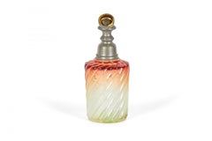 French Victorian Cranberry Baccarat Crystal Perfume Atomizer