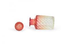 French Victorian Cranberry Baccarat Crystal Perfume Bottles