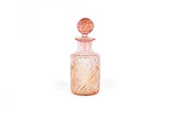 French Victorian Cranberry Crystal Perfume Bottle