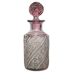 French Victorian Cranberry Crystal Perfume Bottle