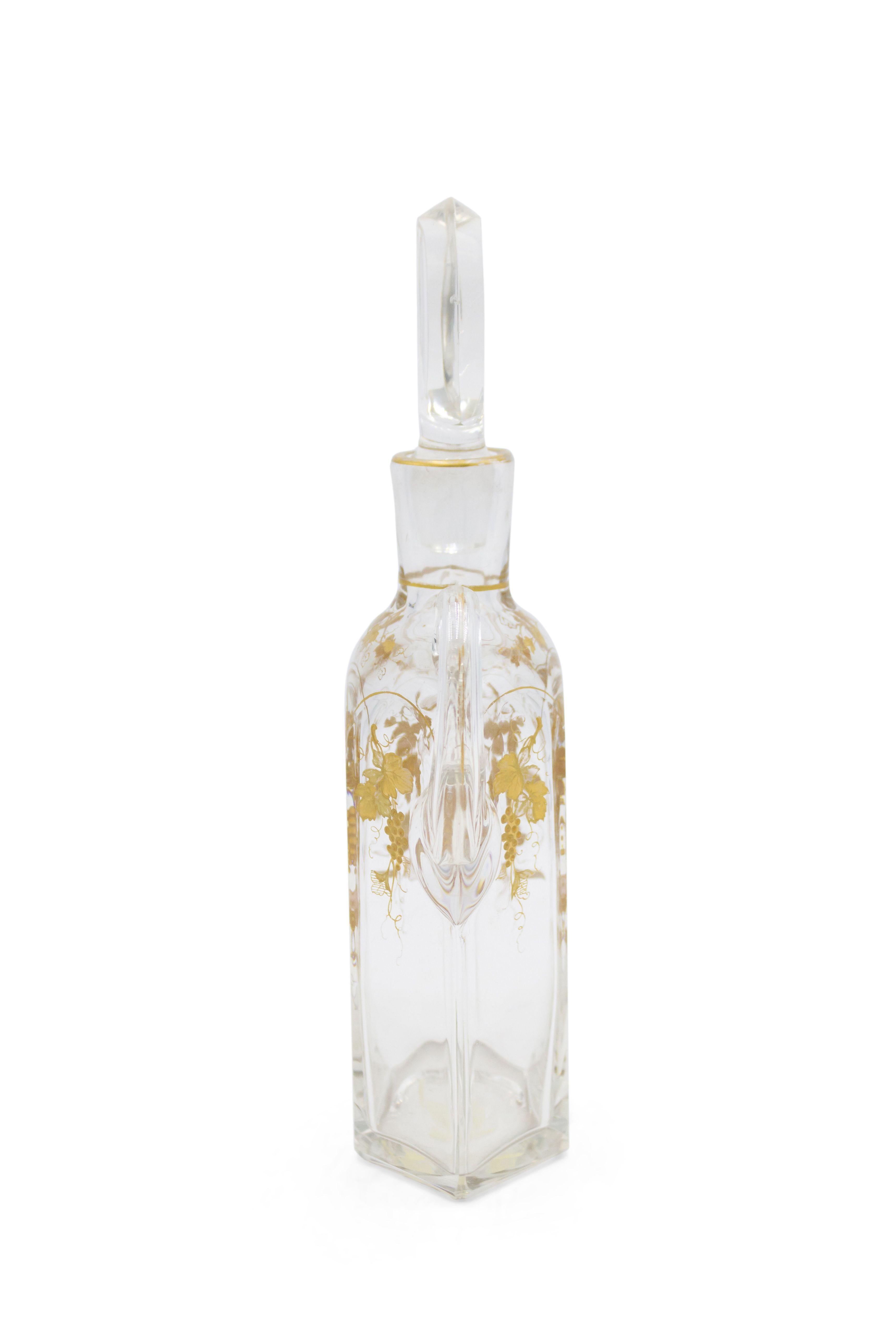 19th Century French Victorian Crystal Decanter
