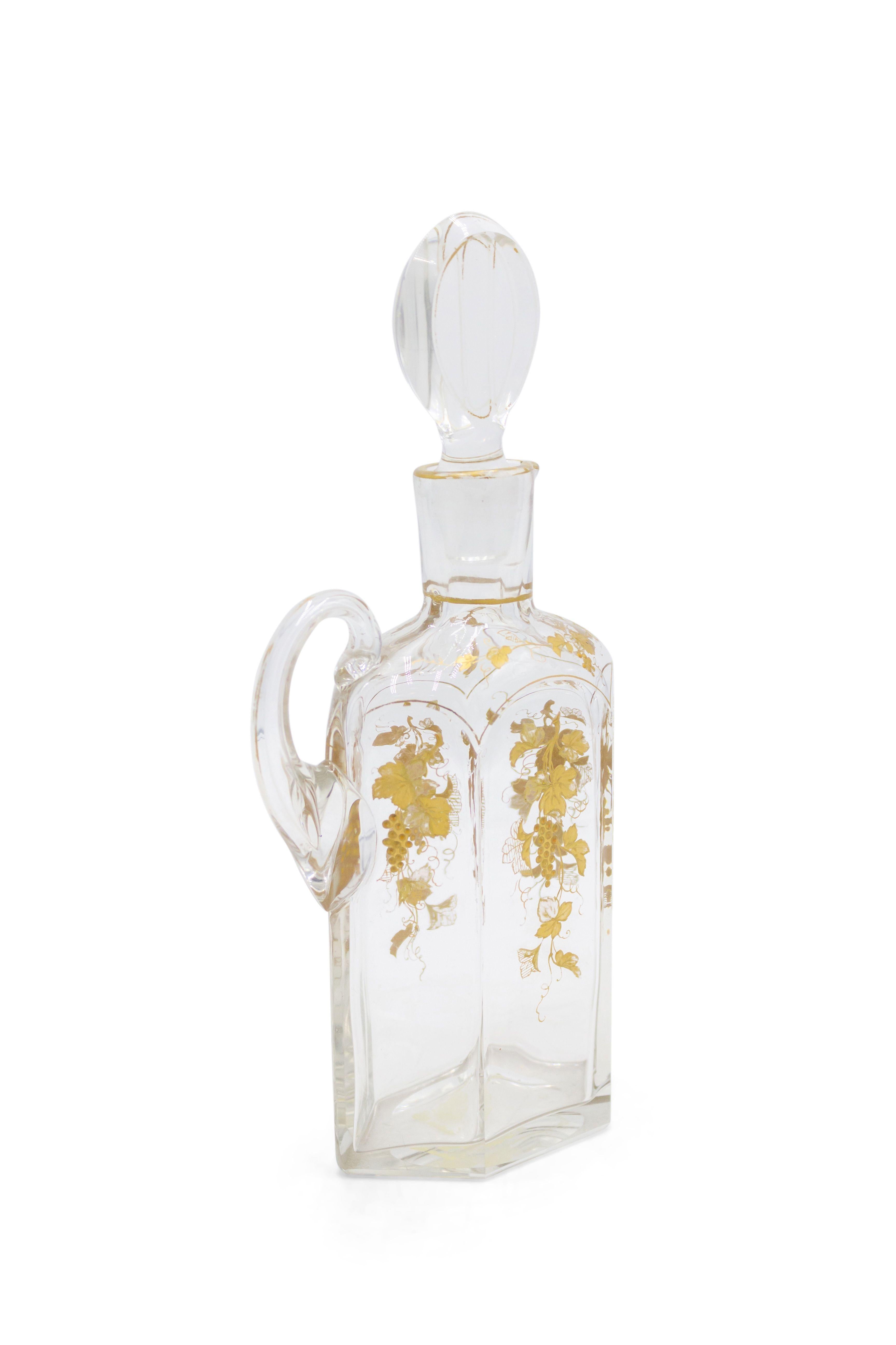 Glass French Victorian Crystal Decanter