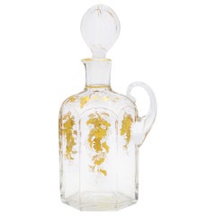 Antique French Victorian Crystal Decanter