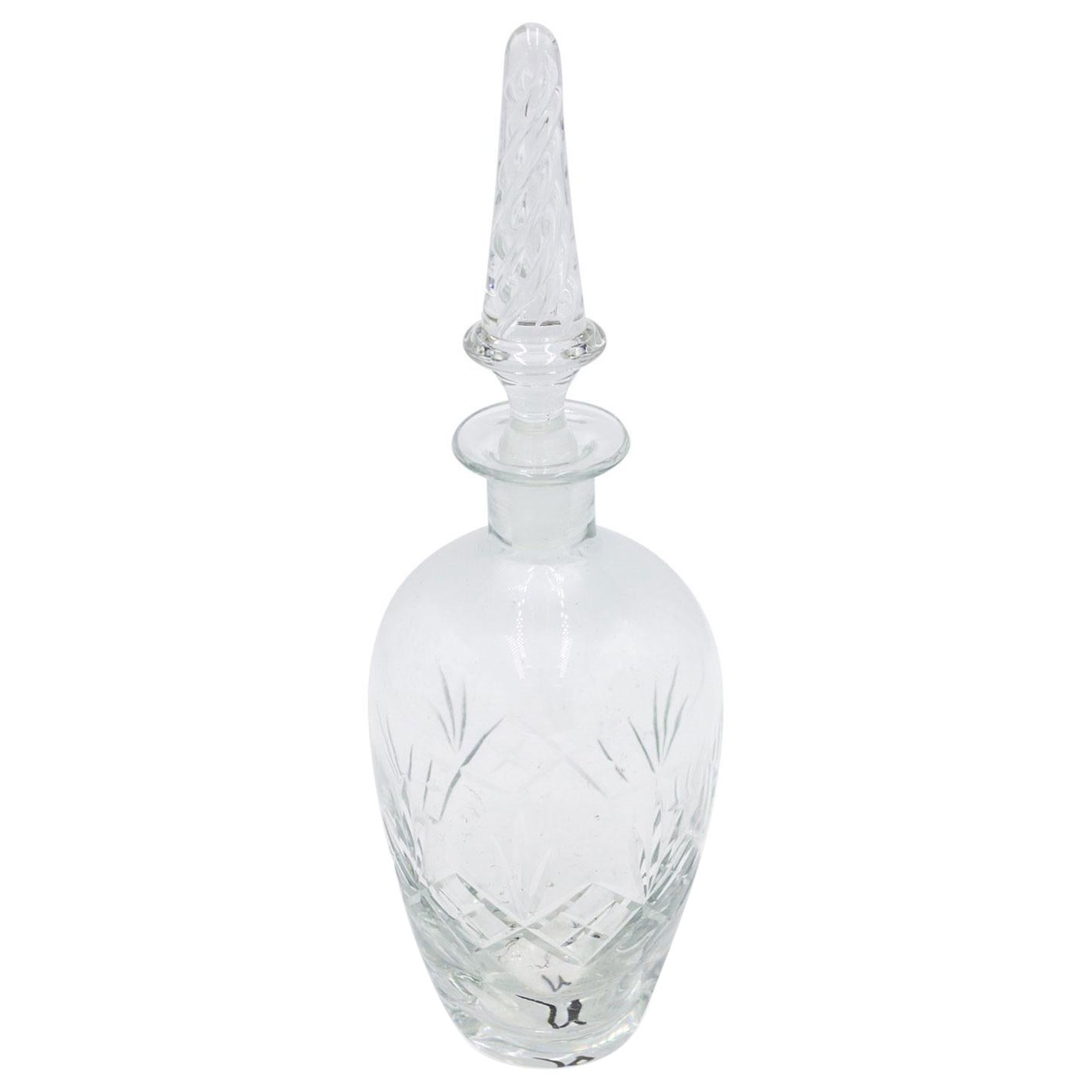 French Victorian Cut Crystal Decanters in vendita