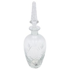 French Victorian Cut Crystal Decanters