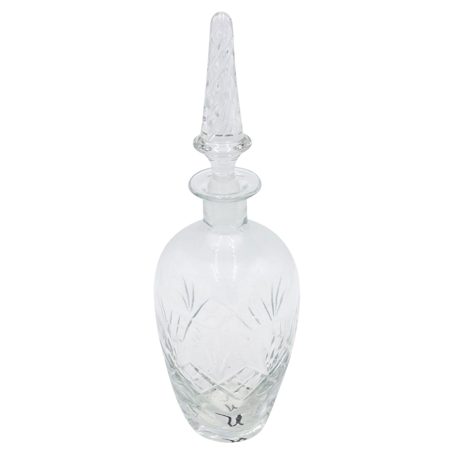 French Victorian Cut Crystal Decanters