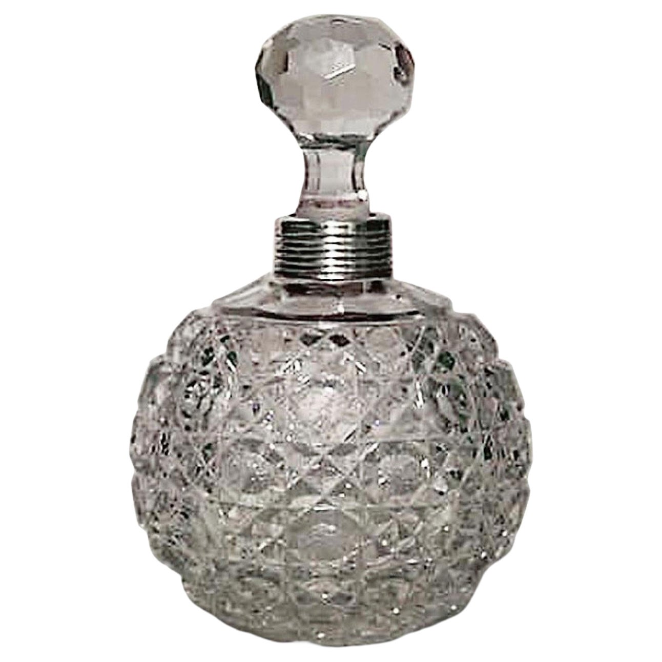 French Victorian Cut Crystal Perfume Bottles