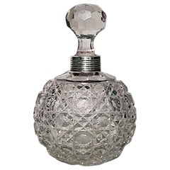 French Victorian Cut Crystal Perfume Bottles