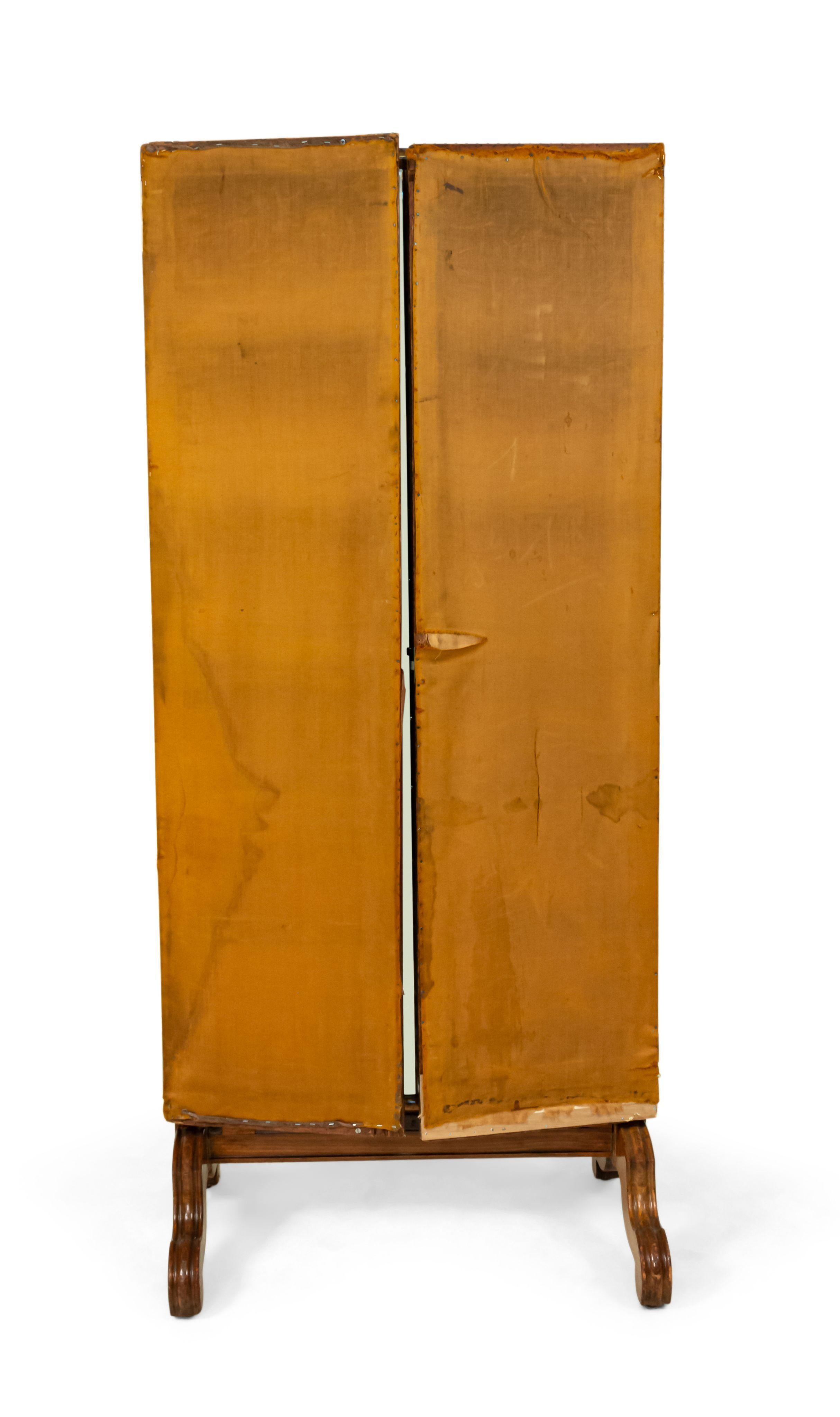 Miroir chevalet en triptyque en faux bambou de style victorien français Bon état - En vente à Queens, NY