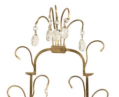 French Victorian Gilt Bronze and Crystal Wall Sconce