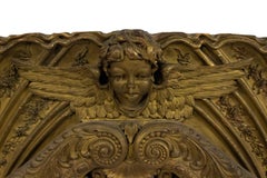 French Victorian Gilt Carved Arch Wall Plaque