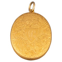 Antique French Victorian Gold Locket