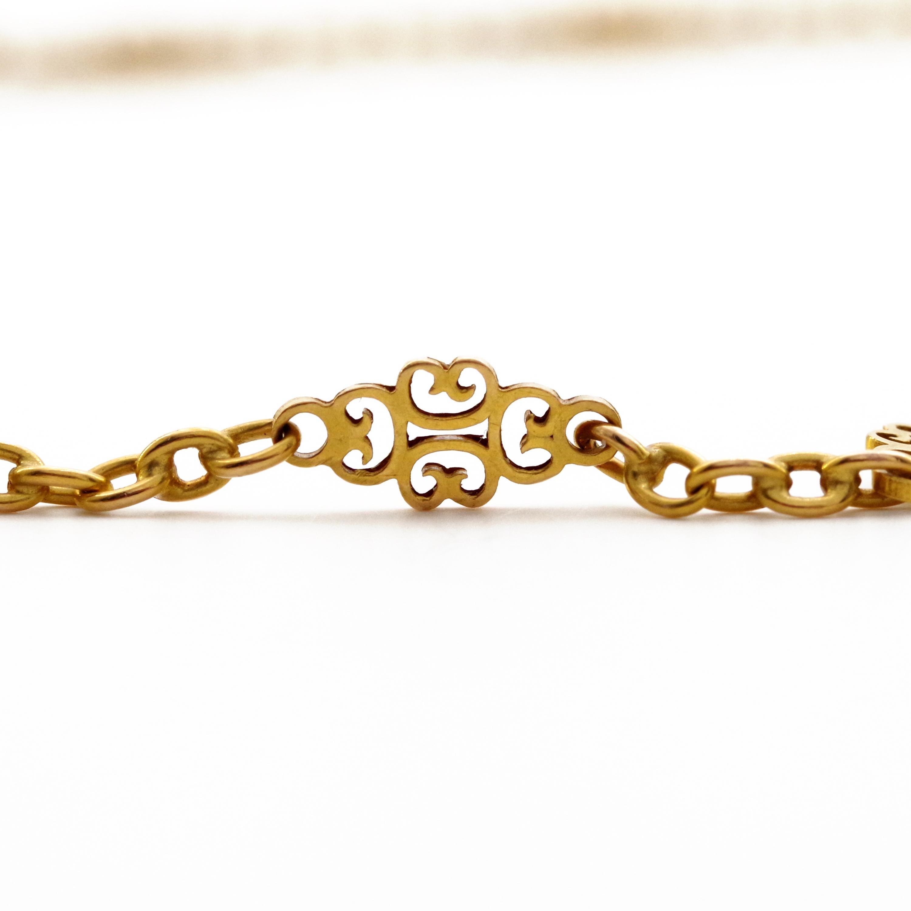 Gold Necklace French Victorian 1