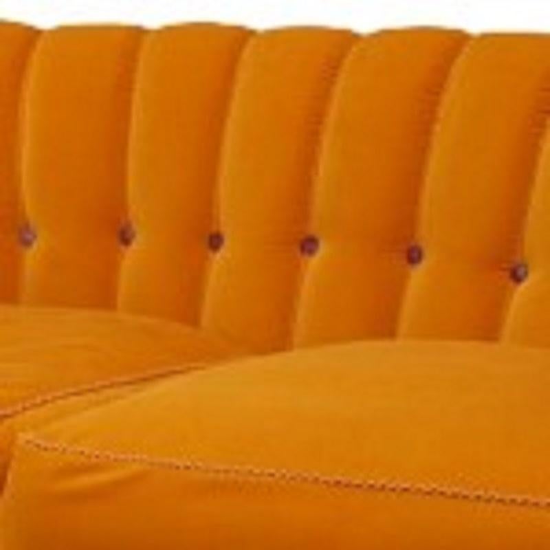 Französisch viktorianischen Gold Seide Samt Loveseat (Viktorianisch)