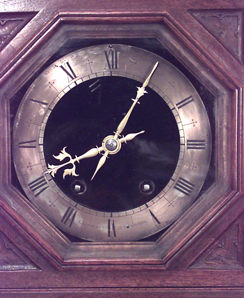 wall clock with barometer and thermometer