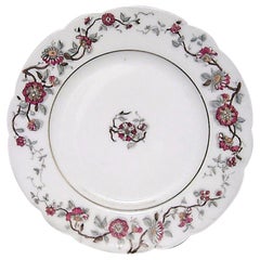 French Victorian Haviland Floral Porcelain Plates