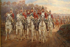 French Victorian Horse Regimen Painting