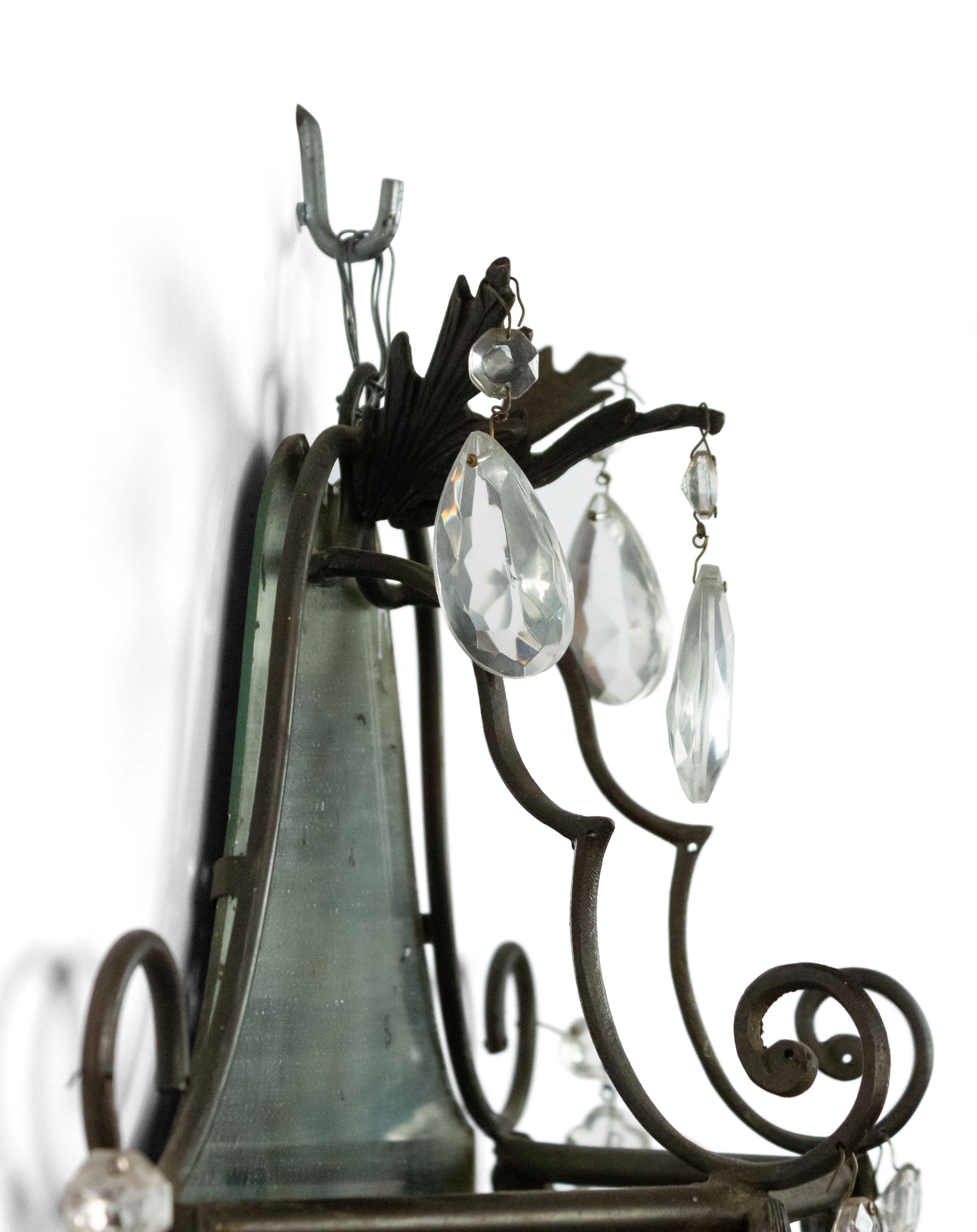 French Victorian Iron Wall Sconces In Good Condition For Sale In New York, NY