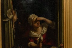 French Victorian Lady by a Window Portrait