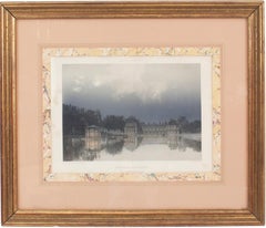 Framed French Victorian Lithographs in Giltwood, Late 19th Century