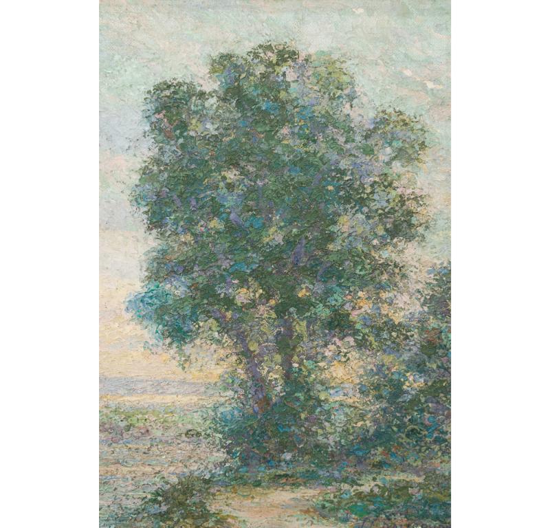 French Victorian Landscape of Stream and Tree In Good Condition For Sale In Queens, NY
