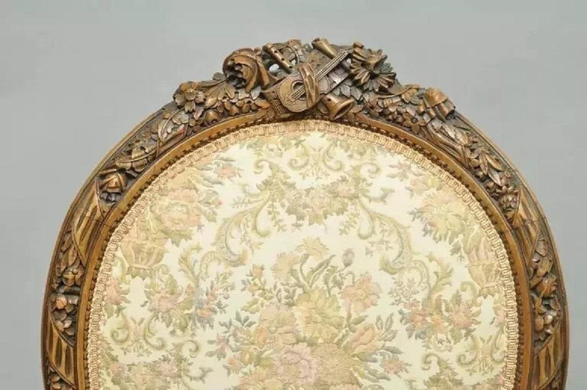 Antique French Victorian Louis XVI Style Sedia 