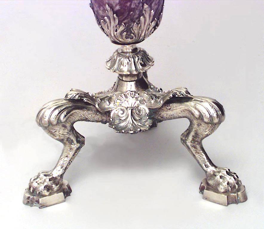 Stehlampe aus viktorianischem Marmor und Bronze, viktorianisch (Französisch) im Angebot