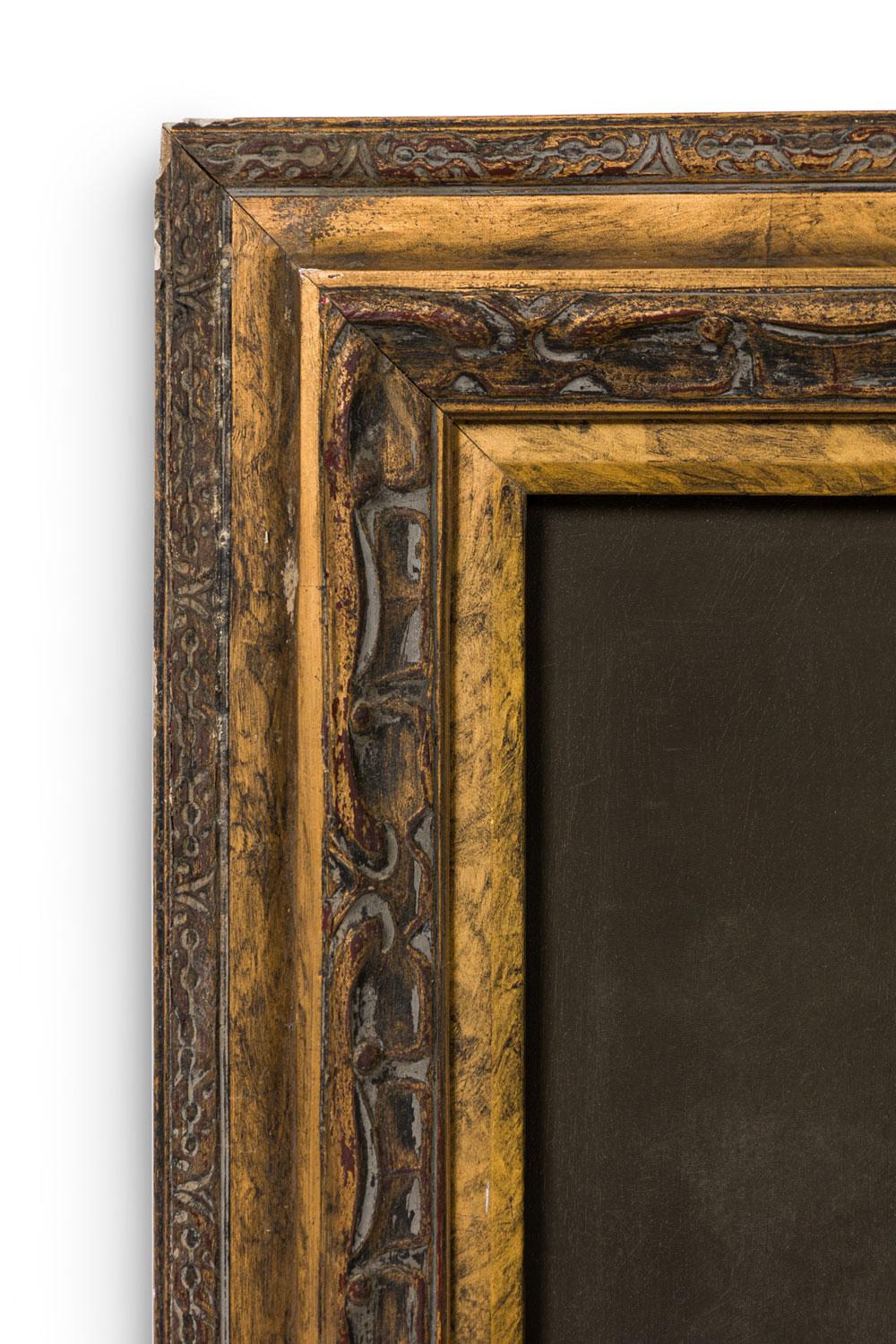 Vittoriano Quadro vittoriano francese a olio su tela dal titolo: 