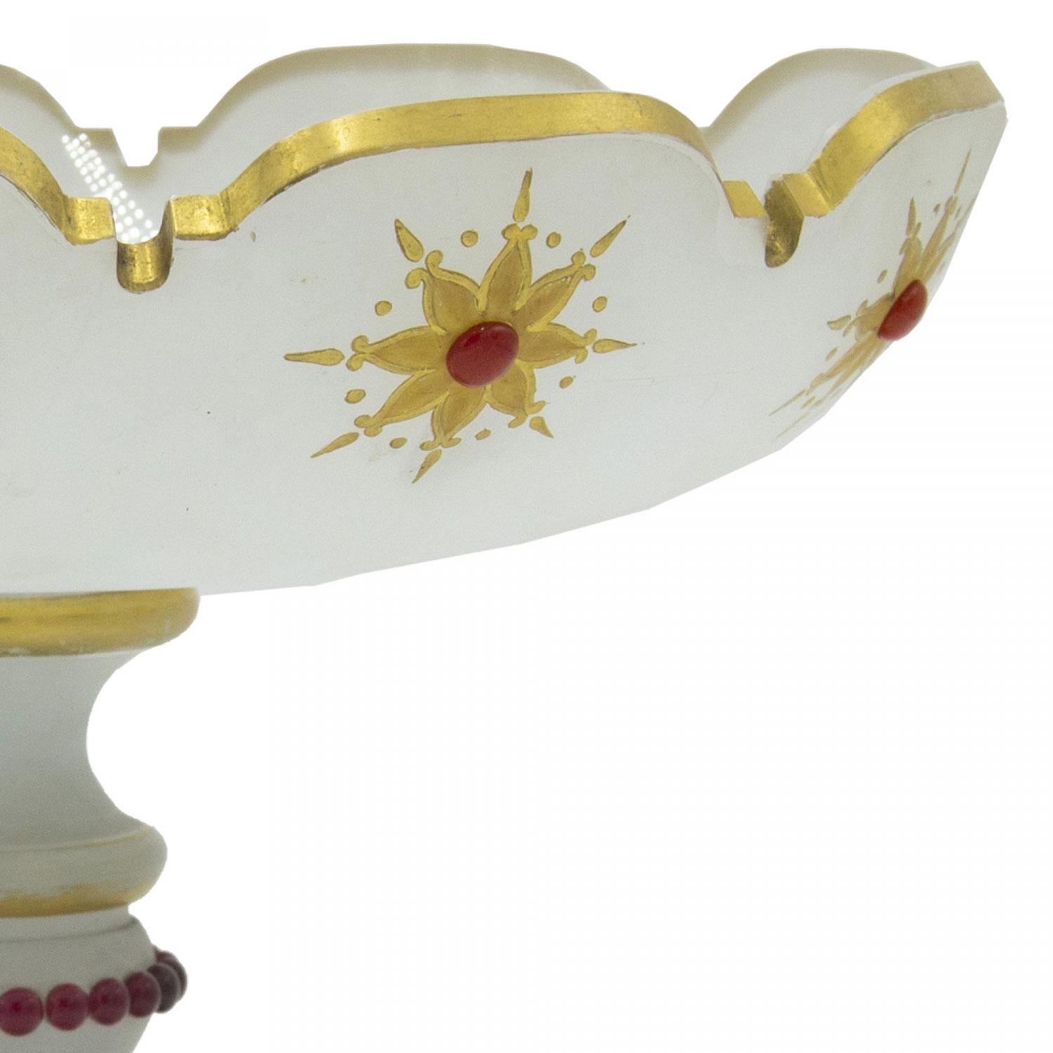 Dorato Composta vittoriana French Opaline Jewell in vendita