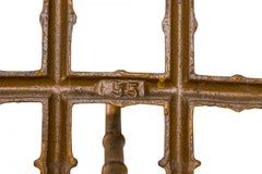 French Victorian Painted Cast Iron Faux Bamboo Standing Hatrack / Umbrella Stand