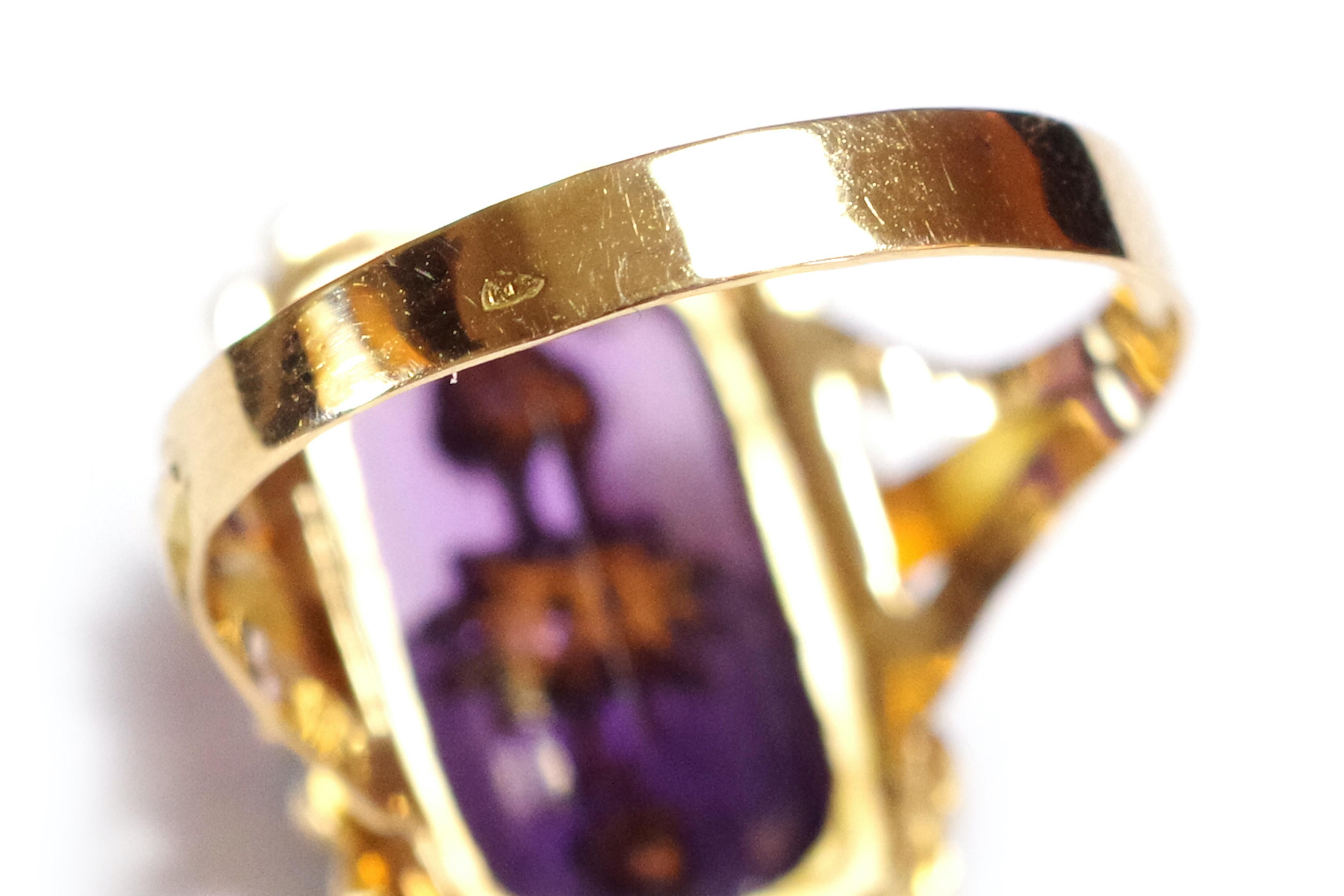 purple pearl ring
