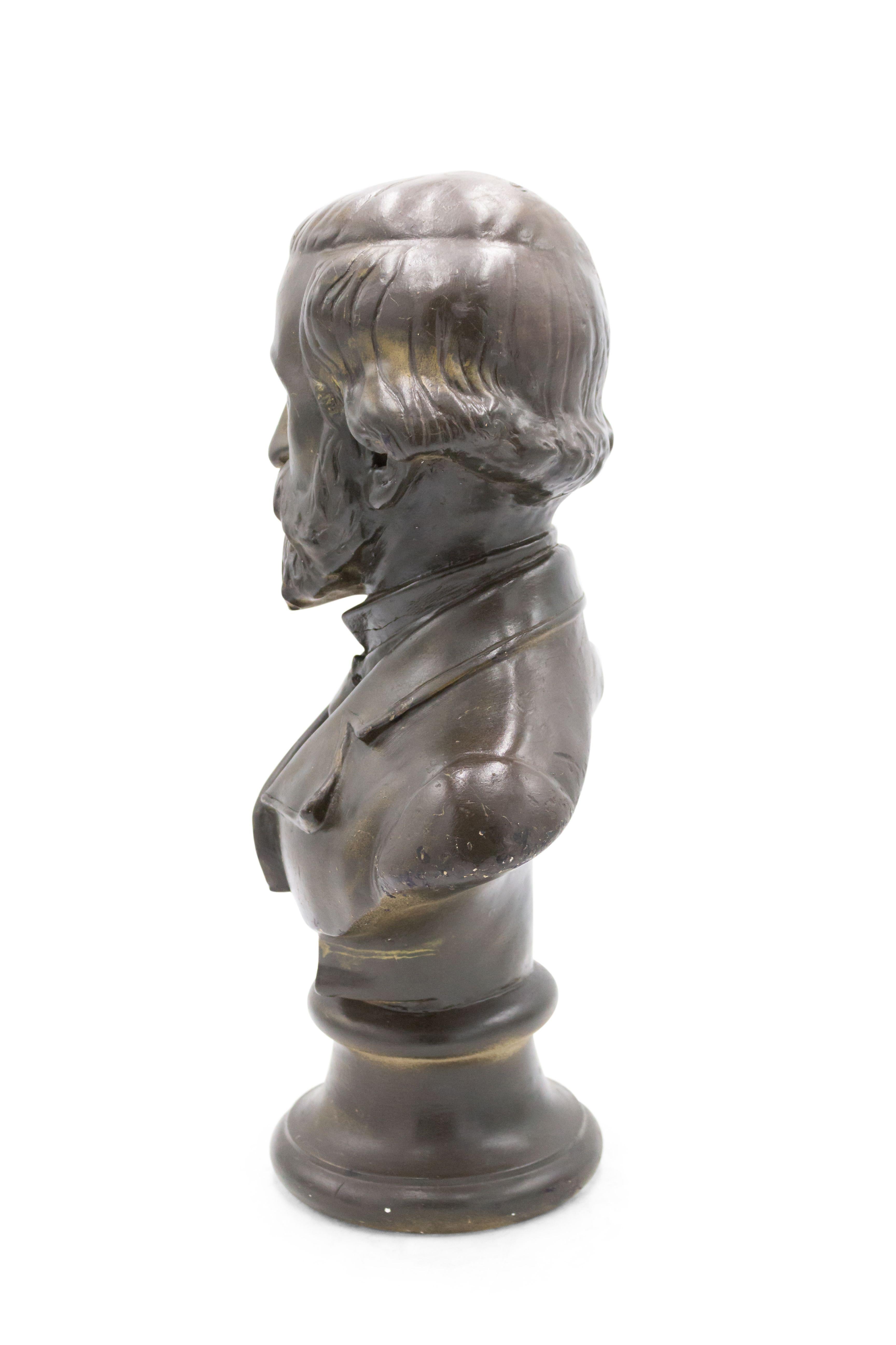 Francese Busto di uomo in gesso vittoriano francese in vendita