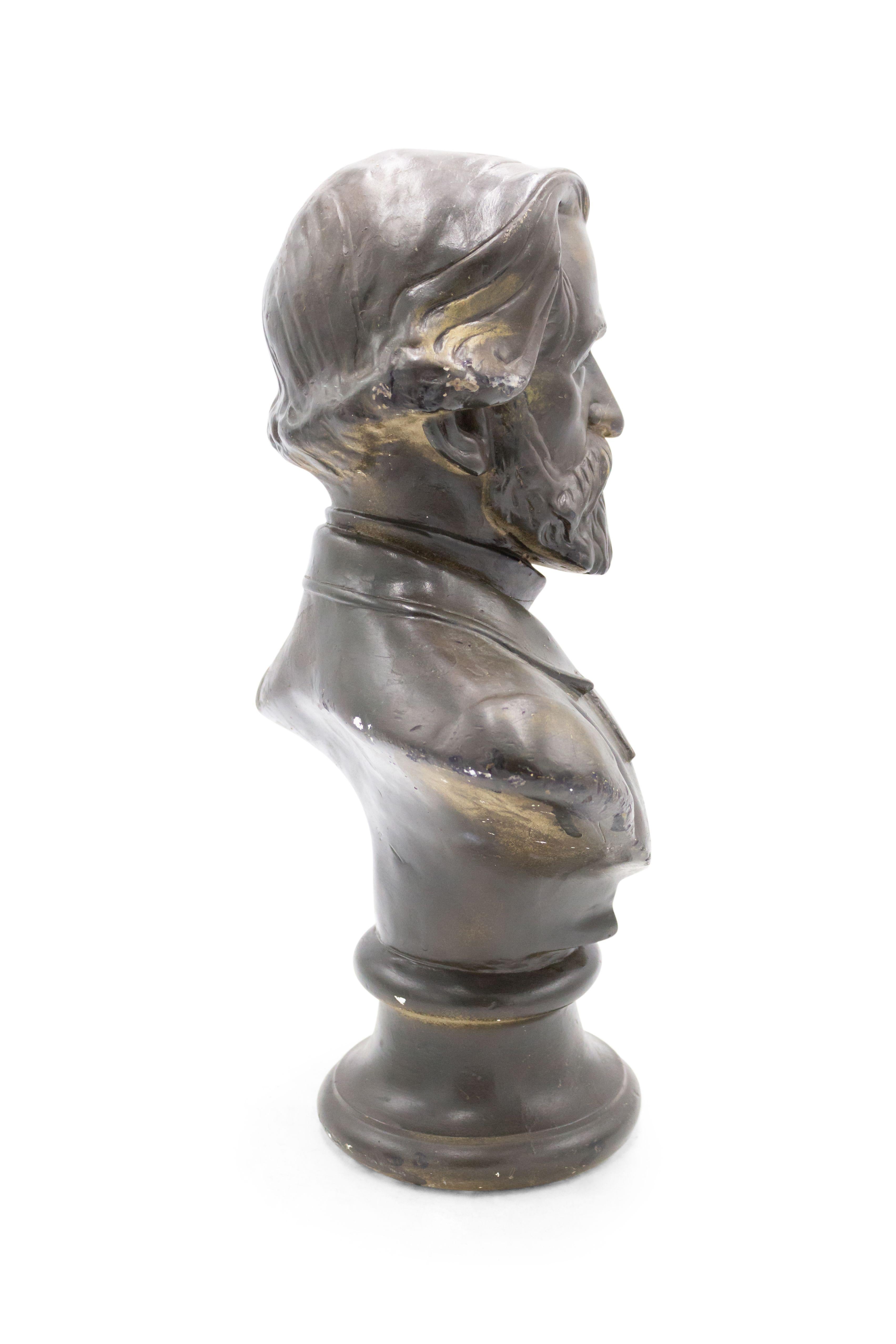 XIX secolo Busto di uomo in gesso vittoriano francese in vendita